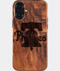 Eco-friendly Philadelphia Phillies iPhone 16 Plus Case - Carved Wood Custom Philadelphia Phillies Gift For Him - Monogrammed Personalized iPhone 16 Plus Cover By Engraved In Nature