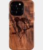 Eco-friendly Pittsburgh Penguins iPhone 16 Pro Case - Carved Wood Custom Pittsburgh Penguins Gift For Him - Monogrammed Personalized iPhone 16 Pro Cover By Engraved In Nature