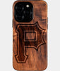 Eco-friendly Pittsburgh Pirates iPhone 16 Pro Case - Carved Wood Custom Pittsburgh Pirates Gift For Him - Monogrammed Personalized iPhone 16 Pro Cover By Engraved In Nature
