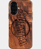 Eco-friendly San Francisco Giants iPhone 16 Case - Carved Wood Custom San Francisco Giants Gift For Him - Monogrammed Personalized iPhone 16 Cover By Engraved In Nature