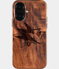 Eco-friendly San Jose Sharks iPhone 16 Case - Carved Wood Custom San Jose Sharks Gift For Him - Monogrammed Personalized iPhone 16 Cover By Engraved In Nature