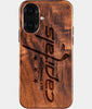 Eco-friendly Washington Capitals iPhone 16 Case - Carved Wood Custom Washington Capitals Gift For Him - Monogrammed Personalized iPhone 16 Cover By Engraved In Nature