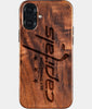 Eco-friendly Washington Capitals iPhone 16 Plus Case - Carved Wood Custom Washington Capitals Gift For Him - Monogrammed Personalized iPhone 16 Plus Cover By Engraved In Nature