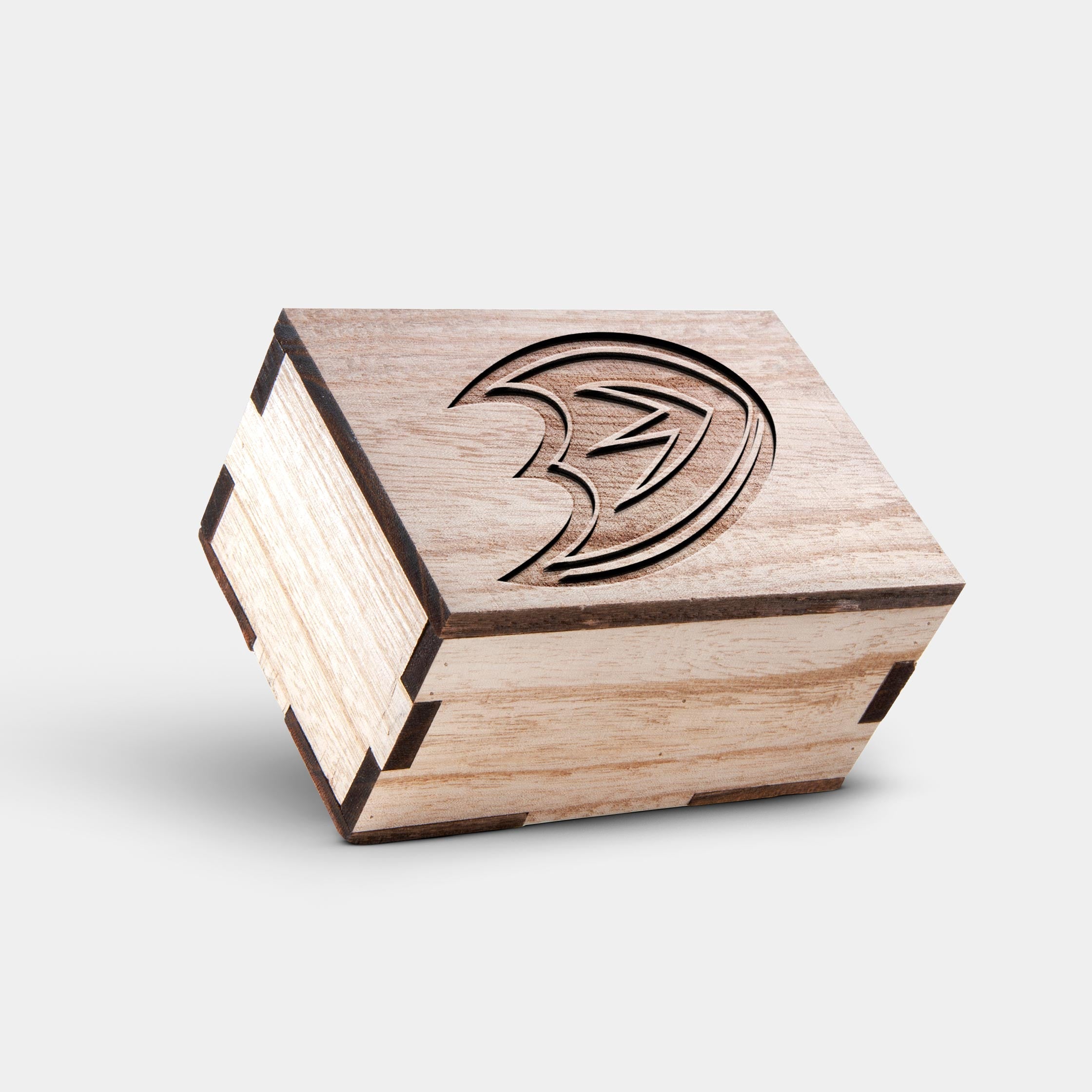 Anaheim Ducks Wooden Wristwatch - Chronograph Black Walnut Watch