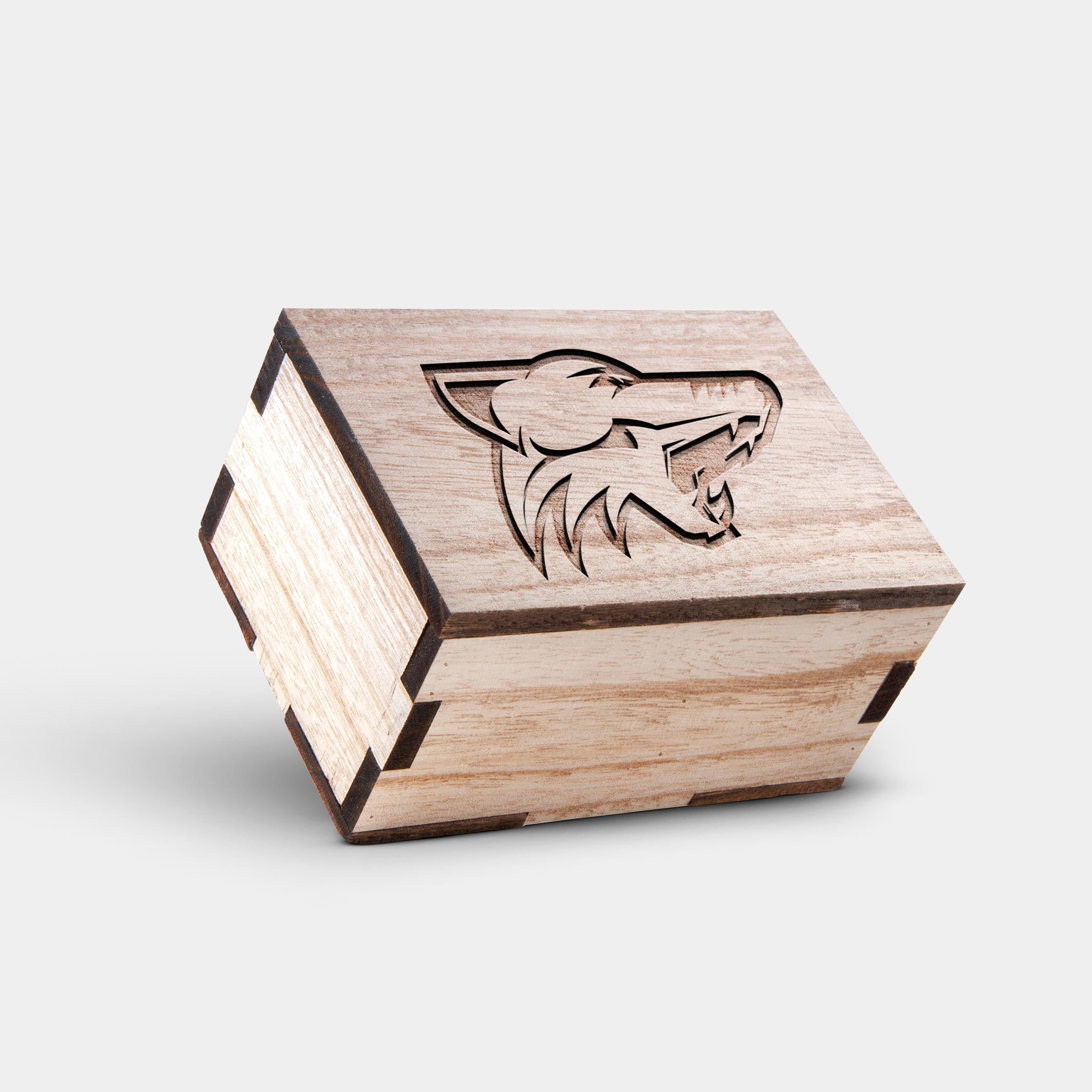 Best Arizona Coyotes Mahogany And Walnut Wood Chronograph Watch - Engraved In Nature