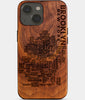 Brooklyn New York iPhone 16 Case Typography Map Design Of All Brooklyn Neighborhoods iPhone 16 Cover For New Yorkers Locals And Travelers Brooklyn Gifts NYC Souvenirs