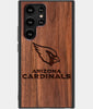 Best Wood Arizona Cardinals Samsung Galaxy S22 Ultra Case - Custom Engraved Cover - Engraved In Nature