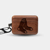 Custom Boston Red Sox AirPods Cases | AirPods Pro 3 | AirPods Pro 2 | AirPods 4 | AirPods 3 Case - Carved Wood Red Sox AirPods Cover - Eco-friendly Boston Red Sox AirPods Case - Custom Boston Red Sox Gift For Him - Monogrammed Personalized AirPods Cover By Engraved In Nature