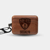 Custom Brooklyn Nets AirPods Cases | AirPods Pro 3 | AirPods Pro 2 | AirPods 4 | AirPods 3 Case - Carved Wood Nets AirPods Cover - Eco-friendly Brooklyn Nets AirPods Case - Custom Brooklyn Nets Gift For Him - Monogrammed Personalized AirPods Cover By Engraved In Nature