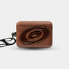 Custom Carolina Hurricanes AirPods Cases | AirPods Pro 3 | AirPods Pro 2 | AirPods 4 | AirPods 3 Case - Carved Wood Hurricanes AirPods Cover - Eco-friendly Carolina Hurricanes AirPods Case - Custom Carolina Hurricanes Gift For Him - Monogrammed Personalized AirPods Cover By Engraved In Nature