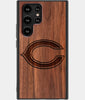 Best Wood Chicago Bears Samsung Galaxy S22 Ultra Case - Custom Engraved Cover - Engraved In Nature
