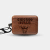Custom Chicago Bulls AirPods Cases | AirPods Pro 3 | AirPods Pro 2 | AirPods 4 | AirPods 3 Case - Carved Wood Bulls AirPods Cover - Eco-friendly Chicago Bulls AirPods Case - Custom Chicago Bulls Gift For Him - Monogrammed Personalized AirPods Cover By Engraved In Nature