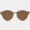 Best Custom Engraved Browline Tigereye Wooden Sunglasses | Big Sur - Engraved In Nature