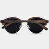 Best Custom Engraved Browline Coffee Walnut Wooden Sunglasses | Joshua Tree - Engraved In Nature