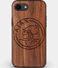 Best Custom Engraved Walnut Wood AFC Ajax iPhone SE Case - Engraved In Nature