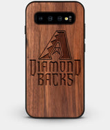 Best Custom Engraved Walnut Wood Arizona Diamondbacks Galaxy S10 Case - Engraved In Nature