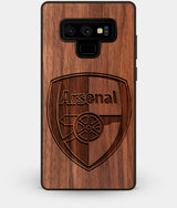 Best Custom Engraved Walnut Wood Arsenal F.C. Note 9 Case - Engraved In Nature