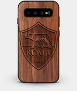 Best Custom Engraved Walnut Wood A.S. Roma Galaxy S10 Case - Engraved In Nature