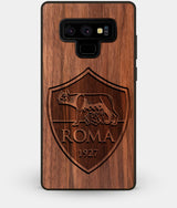 Best Custom Engraved Walnut Wood A.S. Roma Note 9 Case - Engraved In Nature