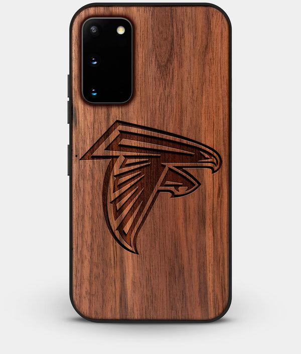 Best Custom Engraved Walnut Wood Atlanta Falcons Galaxy S20 Case - Engraved In Nature