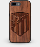 Best Custom Engraved Walnut Wood Atletico Madrid iPhone 7 Plus Case - Engraved In Nature