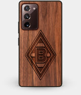 Best Custom Engraved Walnut Wood Borussia Monchengladbach Note 20 Case - Engraved In Nature