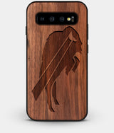 Best Custom Engraved Walnut Wood Buffalo Bills Galaxy S10 Plus Case - Engraved In Nature