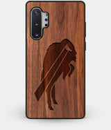 Best Custom Engraved Walnut Wood Buffalo Bills Note 10 Plus Case - Engraved In Nature