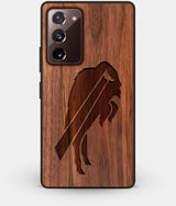 Best Custom Engraved Walnut Wood Buffalo Bills Note 20 Case - Engraved In Nature