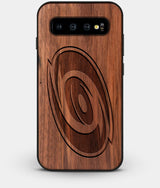 Best Custom Engraved Walnut Wood Carolina Hurricanes Galaxy S10 Case - Engraved In Nature
