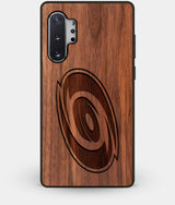 Best Custom Engraved Walnut Wood Carolina Hurricanes Note 10 Plus Case - Engraved In Nature