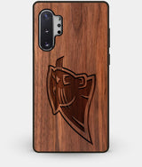 Best Custom Engraved Walnut Wood Carolina Panthers Note 10 Plus Case - Engraved In Nature