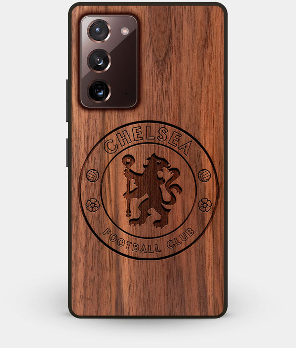 Best Custom Engraved Walnut Wood Chelsea F.C. Note 20 Case - Engraved In Nature
