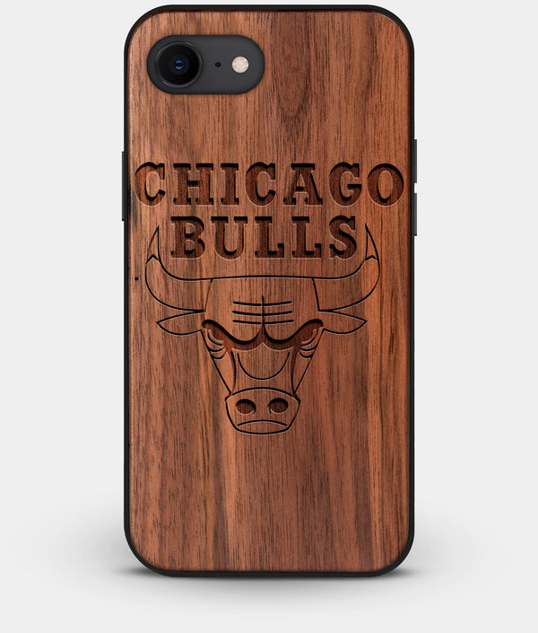 Best Custom Engraved Walnut Wood Chicago Bulls iPhone 7 Case - Engraved In Nature