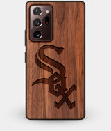 Best Custom Engraved Walnut Wood Chicago White Sox Note 20 Ultra Case - Engraved In Nature