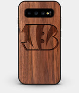 Best Custom Engraved Walnut Wood Cincinnati Bengals Galaxy S10 Case - Engraved In Nature