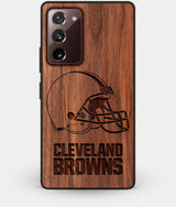 Best Custom Engraved Walnut Wood Cleveland Browns Note 20 Case - Engraved In Nature