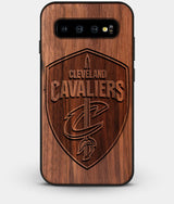 Best Custom Engraved Walnut Wood Cleveland Cavaliers Galaxy S10 Case - Engraved In Nature