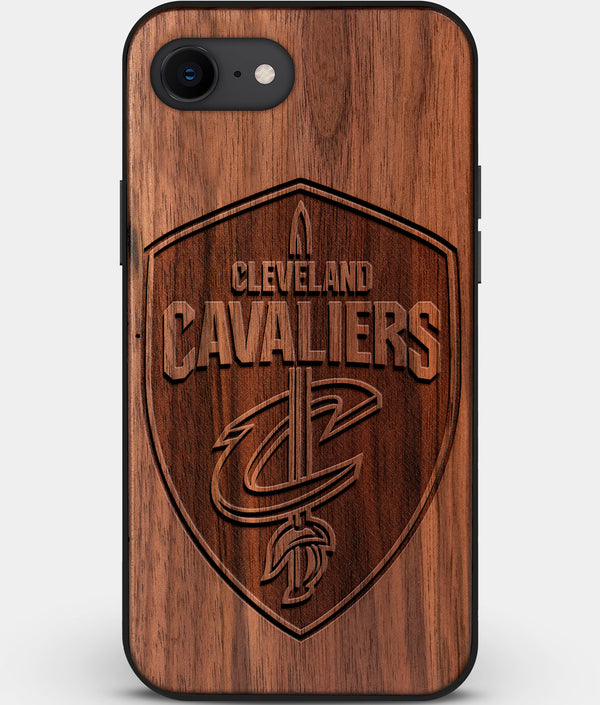 Best Custom Engraved Walnut Wood Cleveland Cavaliers iPhone SE Case - Engraved In Nature