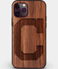 Custom Carved Wood Cleveland Guardians iPhone 11 Pro Case | Personalized Walnut Wood Cleveland Guardians Cover, Birthday Gift, Gifts For Him, Monogrammed Gift For Fan | by Engraved In Nature