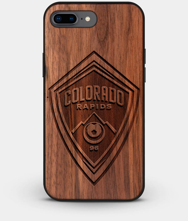 Best Custom Engraved Walnut Wood Colorado Rapids iPhone 7 Plus Case - Engraved In Nature