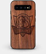 Best Custom Engraved Walnut Wood Dallas Mavericks Galaxy S10 Case - Engraved In Nature