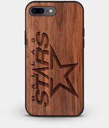 Best Custom Engraved Walnut Wood Dallas Stars iPhone 8 Plus Case - Engraved In Nature