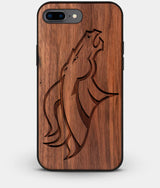 Best Custom Engraved Walnut Wood Denver Broncos iPhone 7 Plus Case - Engraved In Nature