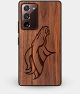 Best Custom Engraved Walnut Wood Denver Broncos Note 20 Case - Engraved In Nature