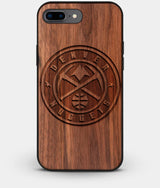Best Custom Engraved Walnut Wood Denver Nuggets iPhone 8 Plus Case - Engraved In Nature