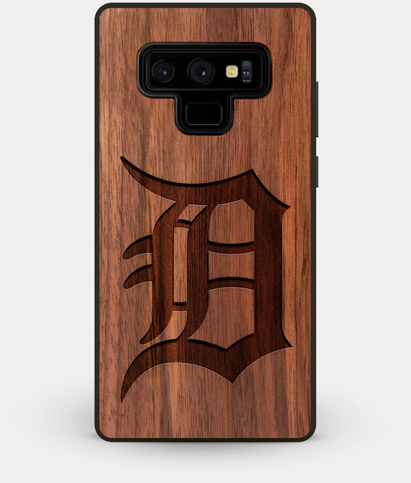 Best Custom Engraved Walnut Wood Detroit Tigers Note 9 Case - Engraved In Nature