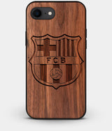 Best Custom Engraved Walnut Wood FC Barcelona iPhone 7 Case - Engraved In Nature