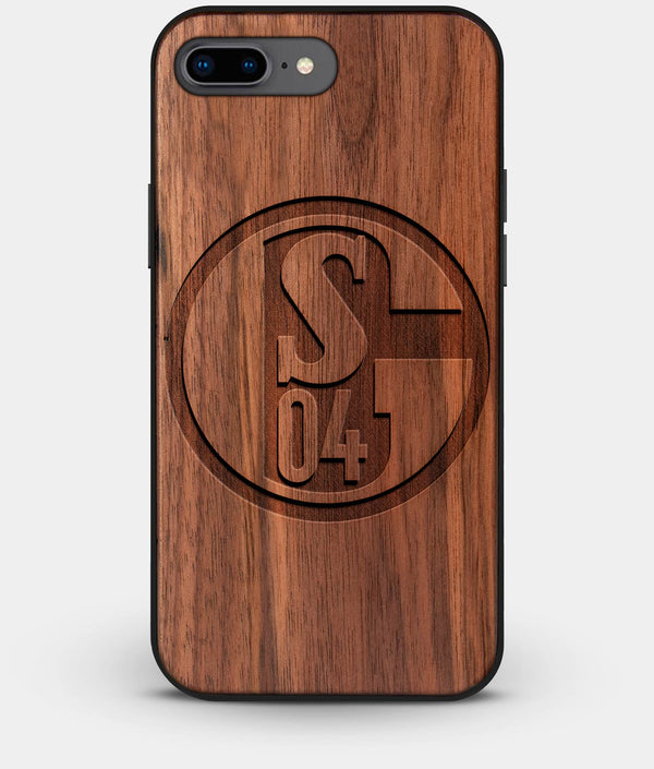 Best Custom Engraved Walnut Wood FC Schalke 04 iPhone 7 Plus Case - Engraved In Nature