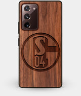 Best Custom Engraved Walnut Wood FC Schalke 04 Note 20 Case - Engraved In Nature